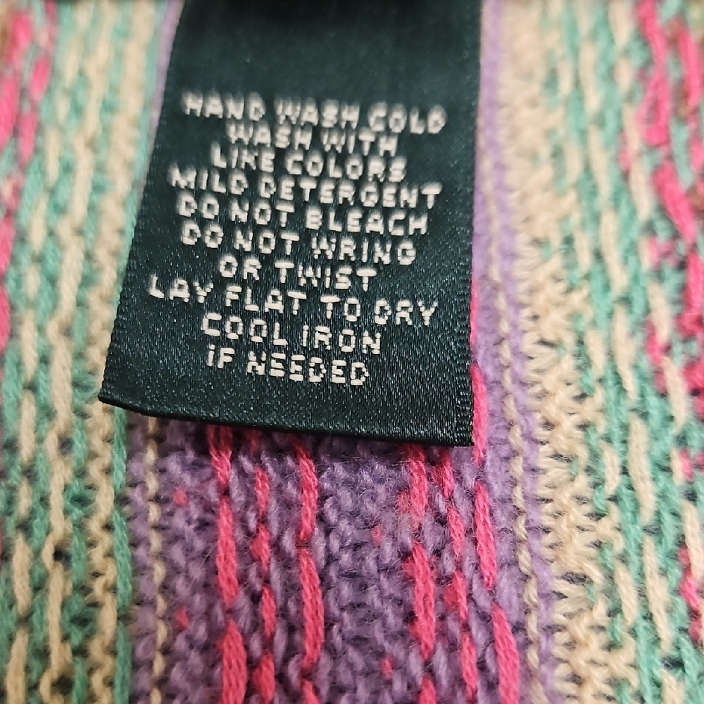 Ralph Lauren Fair Isle Pastel  Cardigan - Picture 5 of 6